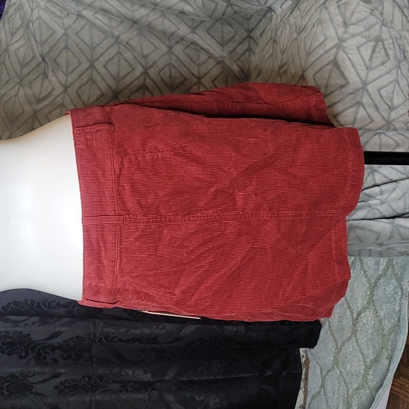 Copper Key Maroon Corduroy Skirt - Picture 3 of 4